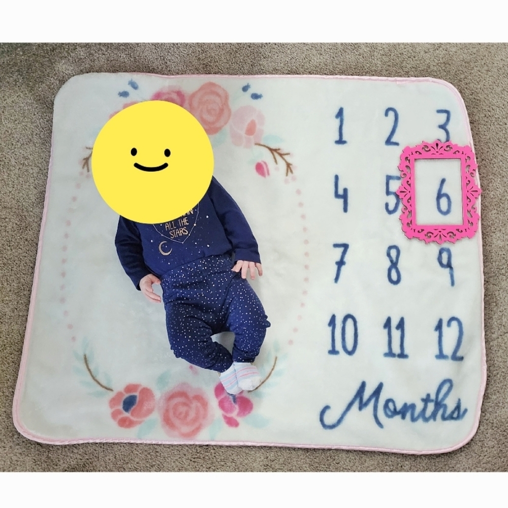 Baby Girl Milestone Blanket